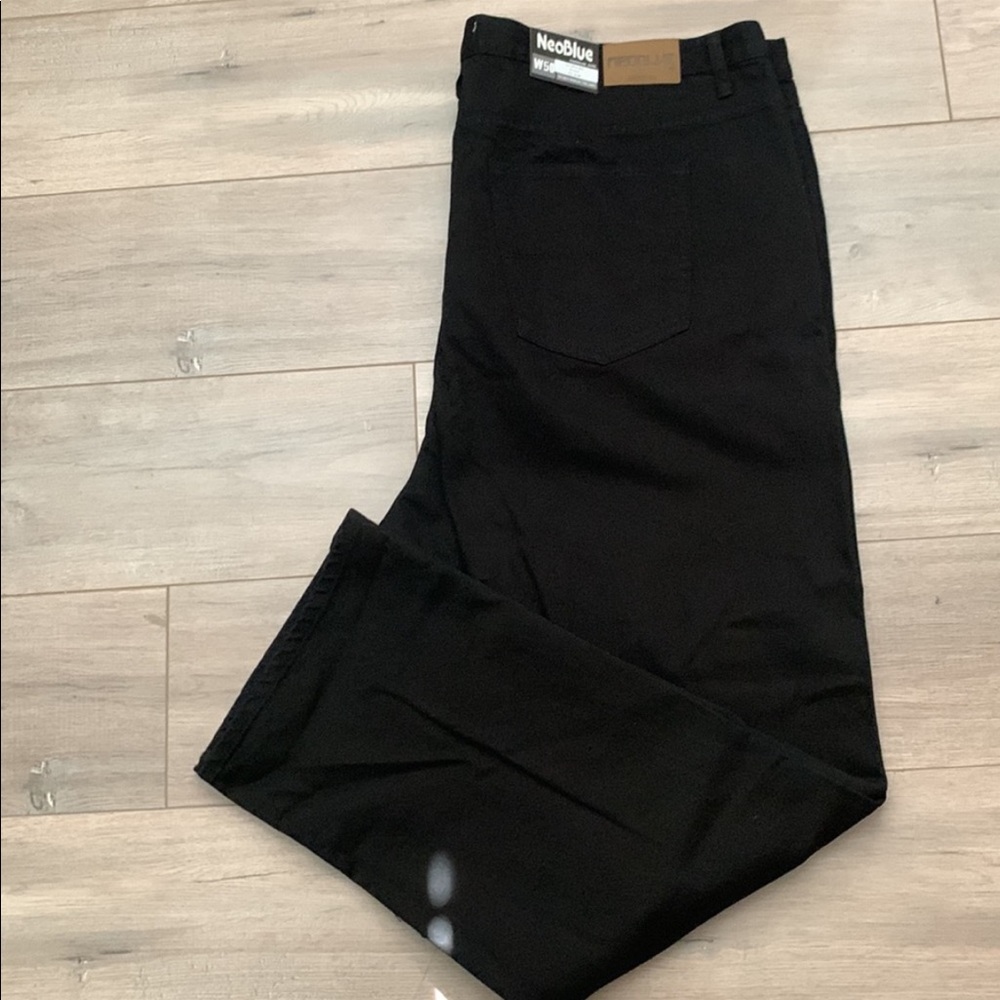 NeoBlue black slim denim jeans size 50 straight leg - Picture 9 of 11